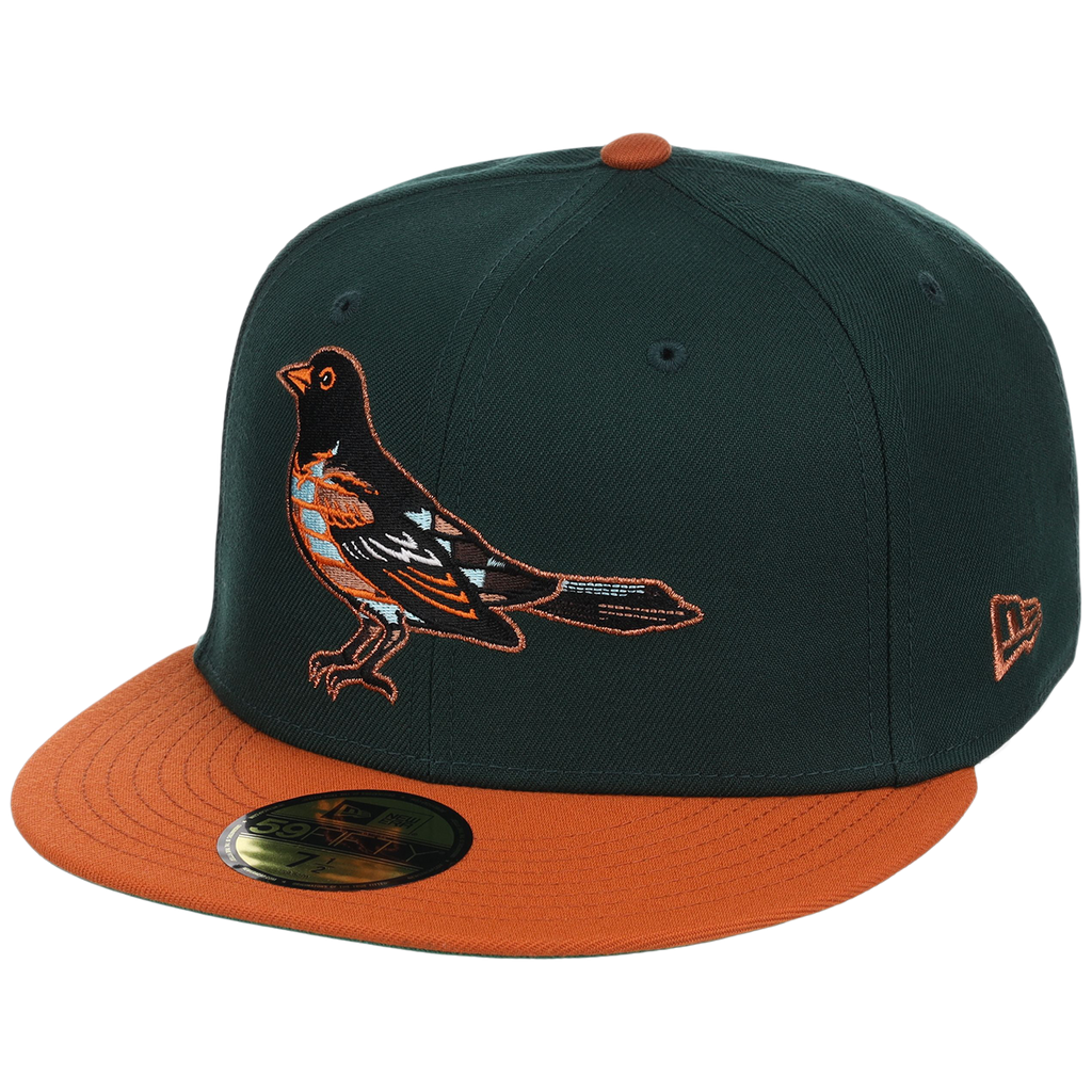 Baltimore Orioles Friday Flux New Era 59FIFTY (Dark Green/Orange)