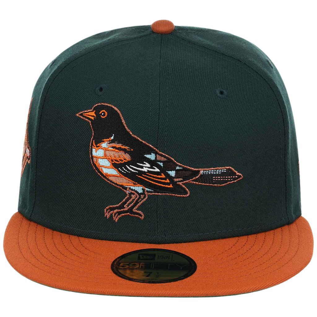 Baltimore Orioles Friday Flux New Era 59FIFTY (Dark Green/Orange)
