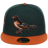 Baltimore Orioles Friday Flux New Era 59FIFTY (Dark Green/Orange)