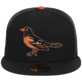 Baltimore Orioles Friday Flux New Era 59FIFTY (Black/Black)