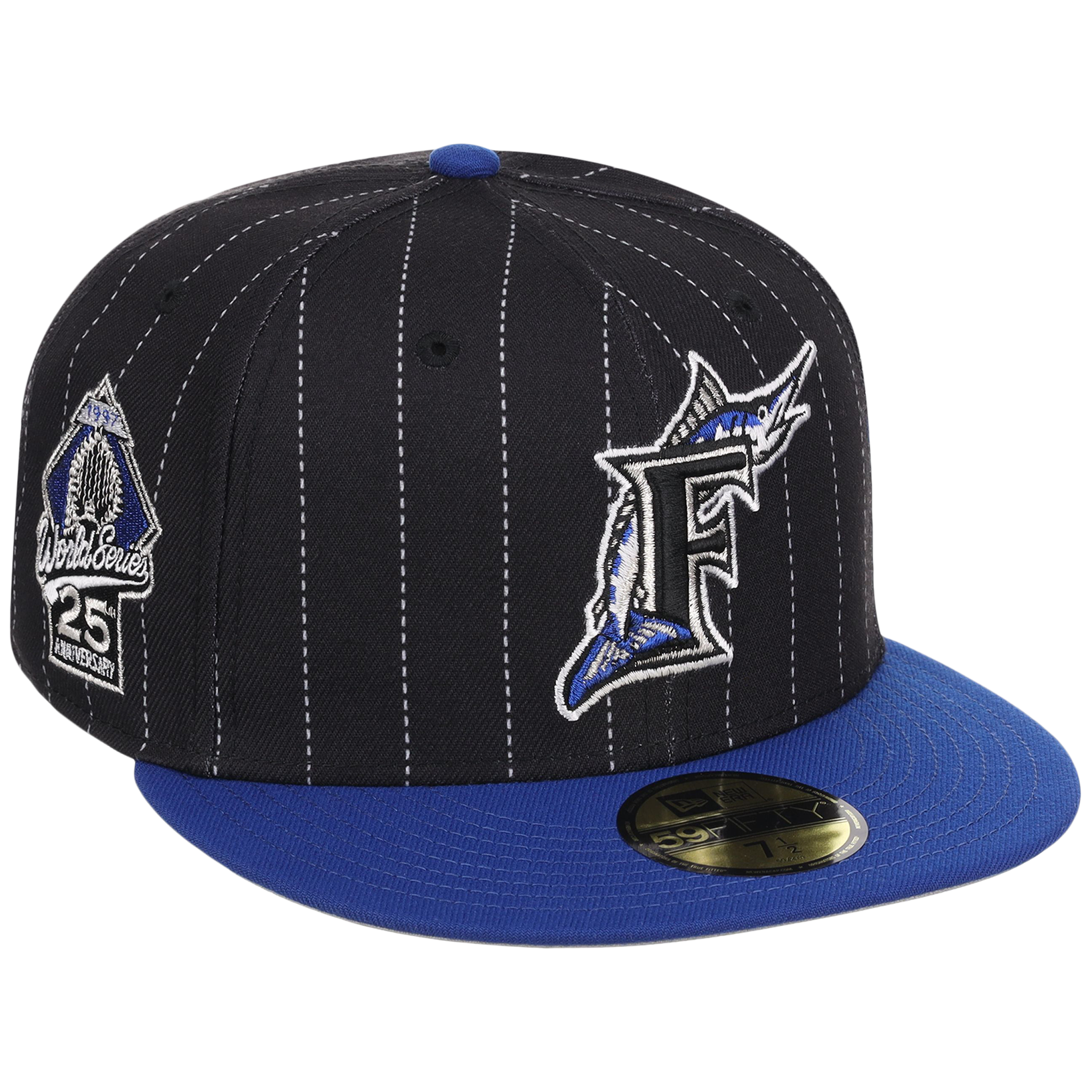 Florida Marlins Friday Flux New Era 59FIFTY (Black/Royal)