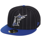 Florida Marlins Friday Flux New Era 59FIFTY (Black/Royal)