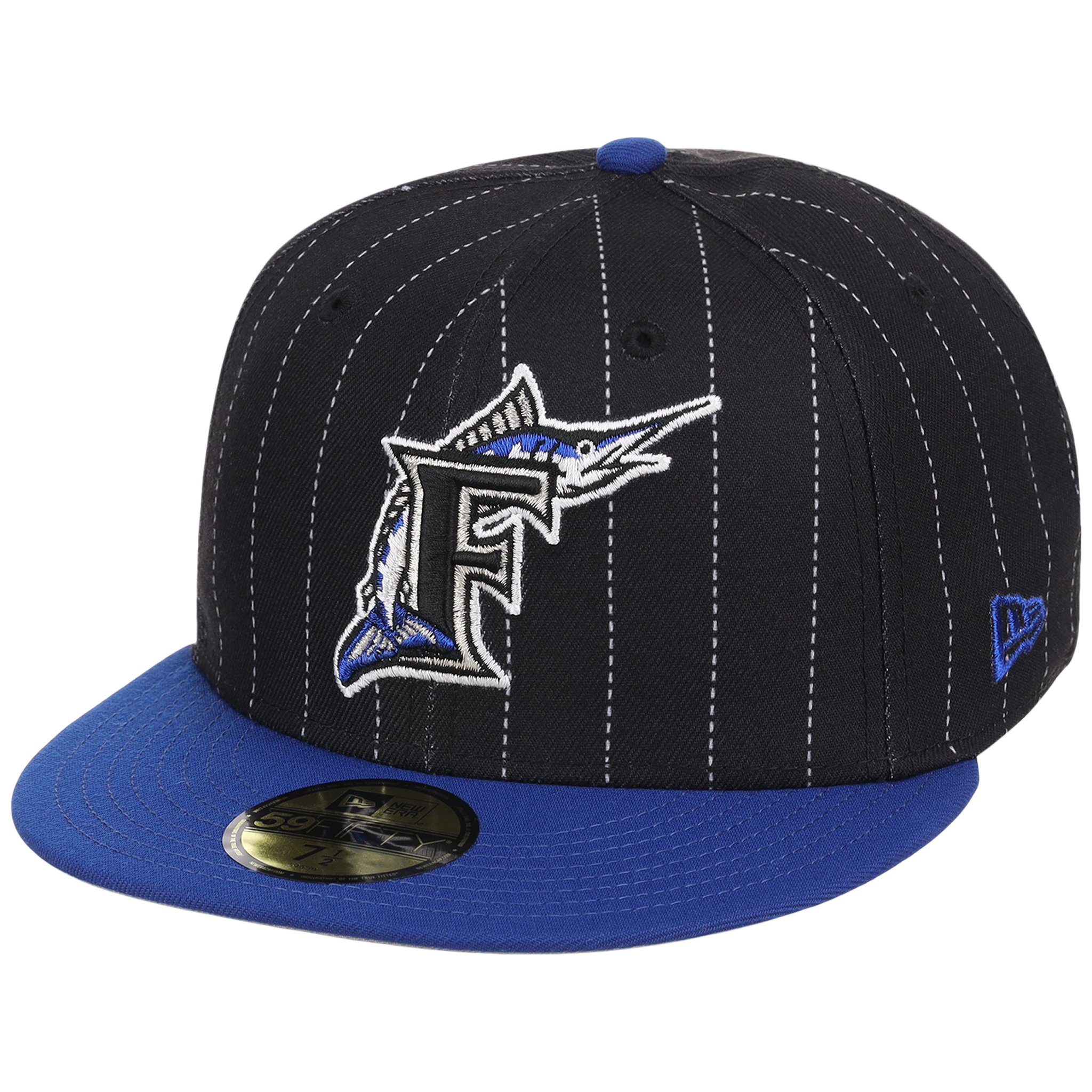 Florida Marlins Friday Flux New Era 59FIFTY (Black/Royal)