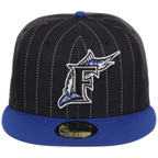 Florida Marlins Friday Flux New Era 59FIFTY (Black/Royal)