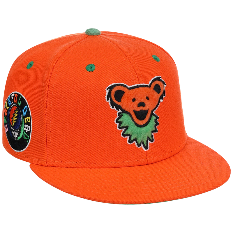 ミュージシャン Grateful Dead Tour 2026 Cap back number Orange Bear Fitted - 2026 Grateful Dead Collection – LidsHatDrop