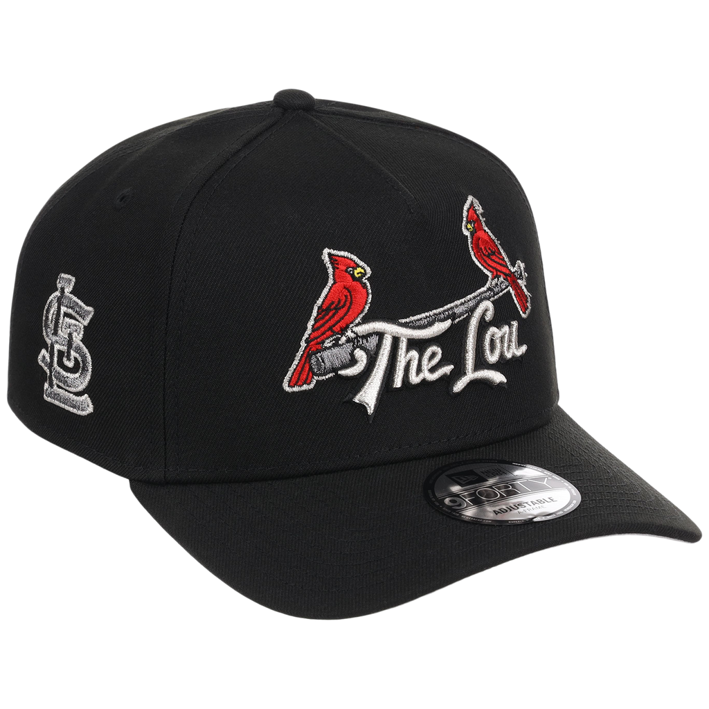 St. Louis Cardinals - St. Louis Crown the City 2.0 'The Lou' New Era 9FORTY (Black/Black)