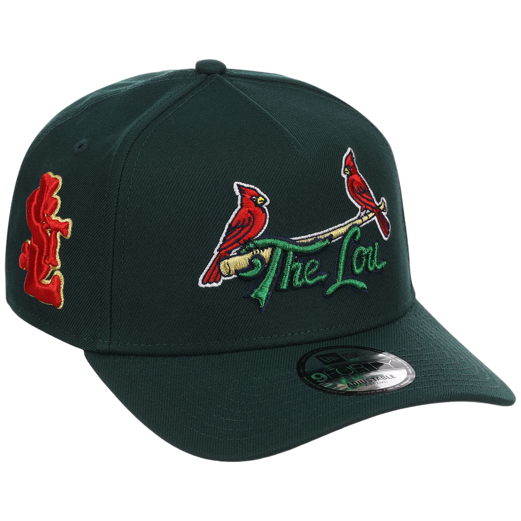 St. Louis Cardinals - St. Louis Crown the City 2.0 'The Lou' New Era 9FORTY (Dark Green/Dark Green)