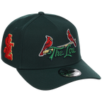 St. Louis Cardinals - St. Louis Crown the City 2.0 'The Lou' New Era 9FORTY (Dark Green/Dark Green)