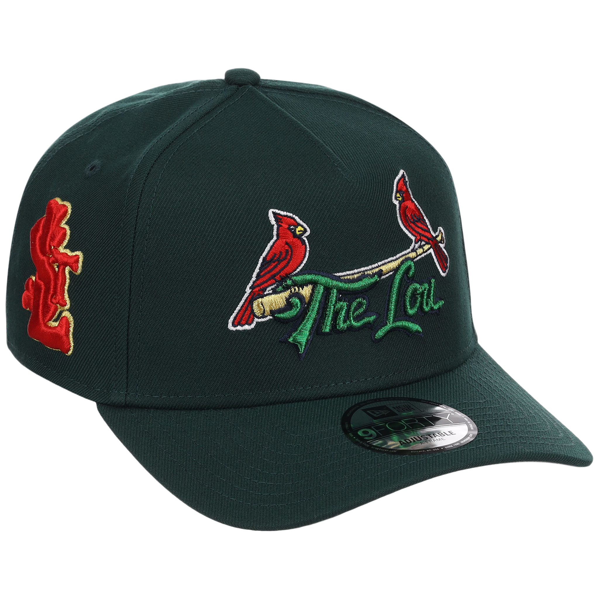 St. Louis Cardinals - St. Louis Crown the City 2.0 'The Lou' New Era 9FORTY (Dark Green/Dark Green)