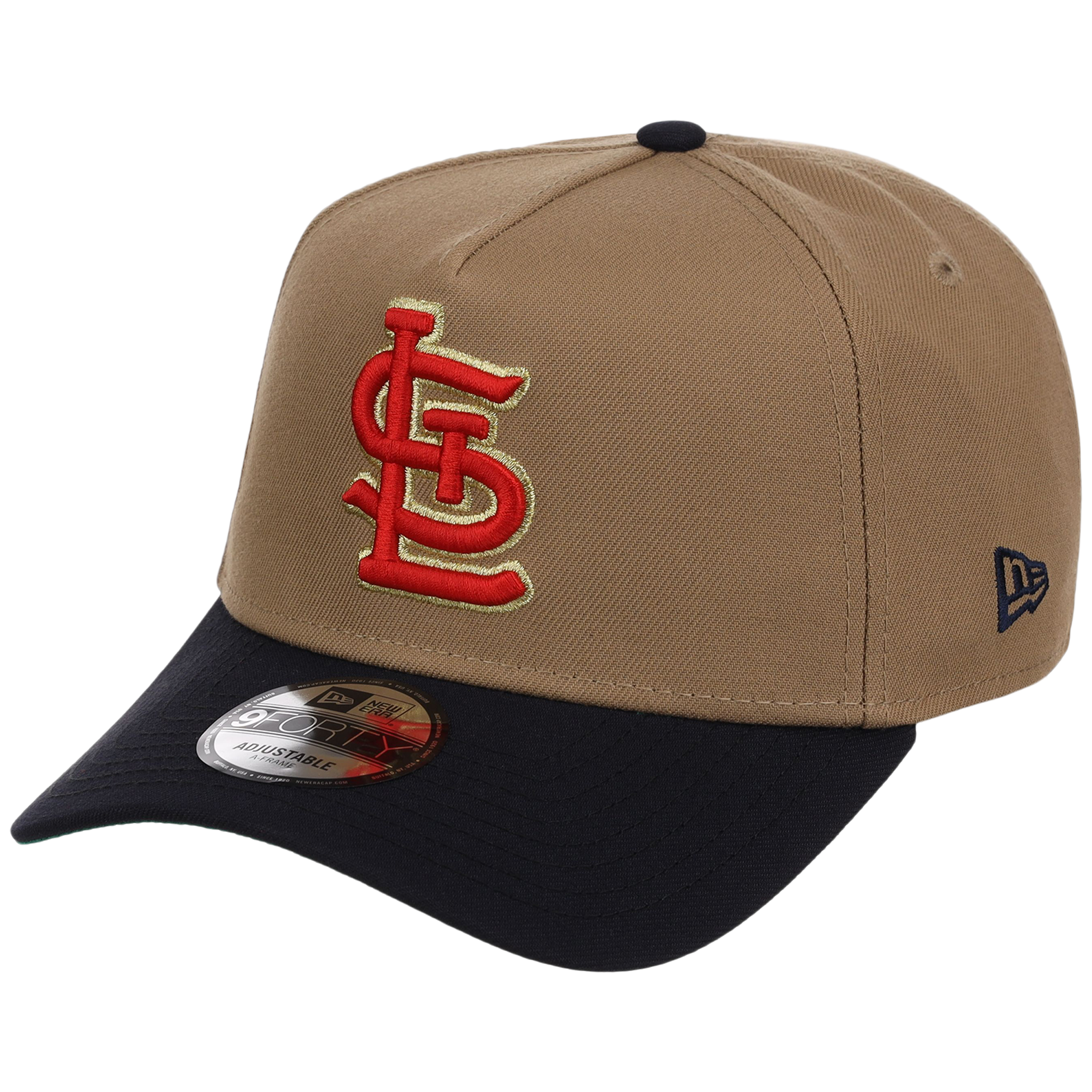 St. Louis Cardinals - St. Louis Crown the City 2.0 'The Lou' New Era 9FORTY (Khaki/Navy)