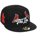 St. Louis Cardinals - St. Louis Crown the City 2.0 'The Lou' New Era 59FIFTY (Black/Black)