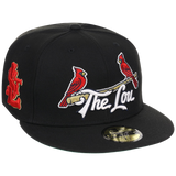 St. Louis Cardinals - St. Louis Crown the City 2.0 'The Lou' New Era 59FIFTY (Black/Black)