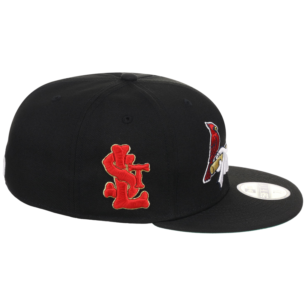 St. Louis Cardinals - St. Louis Crown the City 2.0 'The Lou' New Era 59FIFTY (Black/Black)