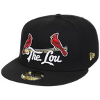 St. Louis Cardinals - St. Louis Crown the City 2.0 'The Lou' New Era 59FIFTY (Black/Black)