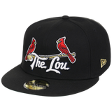St. Louis Cardinals - St. Louis Crown the City 2.0 'The Lou' New Era 59FIFTY (Black/Black)