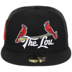 St. Louis Cardinals - St. Louis Crown the City 2.0 'The Lou' New Era 59FIFTY (Black/Black)