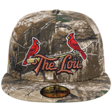 St. Louis Cardinals - St. Louis Crown the City 2.0 'The Lou' New Era 59FIFTY (Realtree/Realtree)