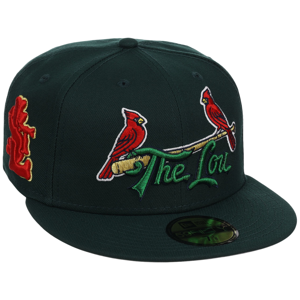 St. Louis Cardinals - St. Louis Crown the City 2.0 'The Lou' New Era 59FIFTY (Dark Green/Dark Green)