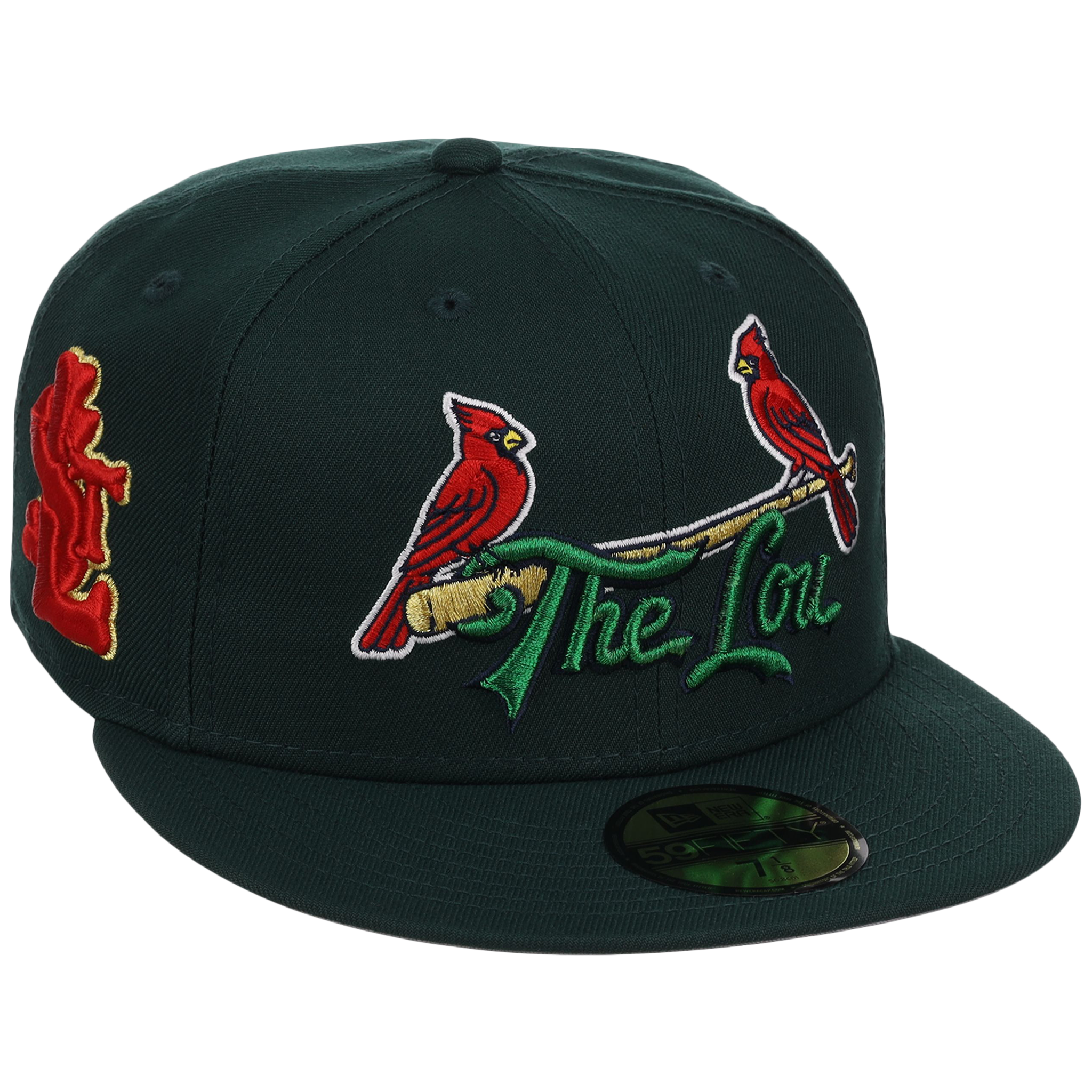 St. Louis Cardinals - St. Louis Crown the City 2.0 'The Lou' New Era 59FIFTY (Dark Green/Dark Green)