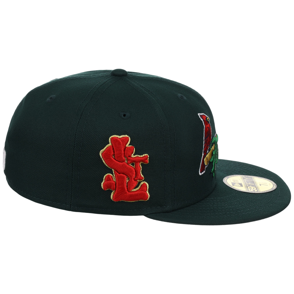 St. Louis Cardinals - St. Louis Crown the City 2.0 'The Lou' New Era 59FIFTY (Dark Green/Dark Green)