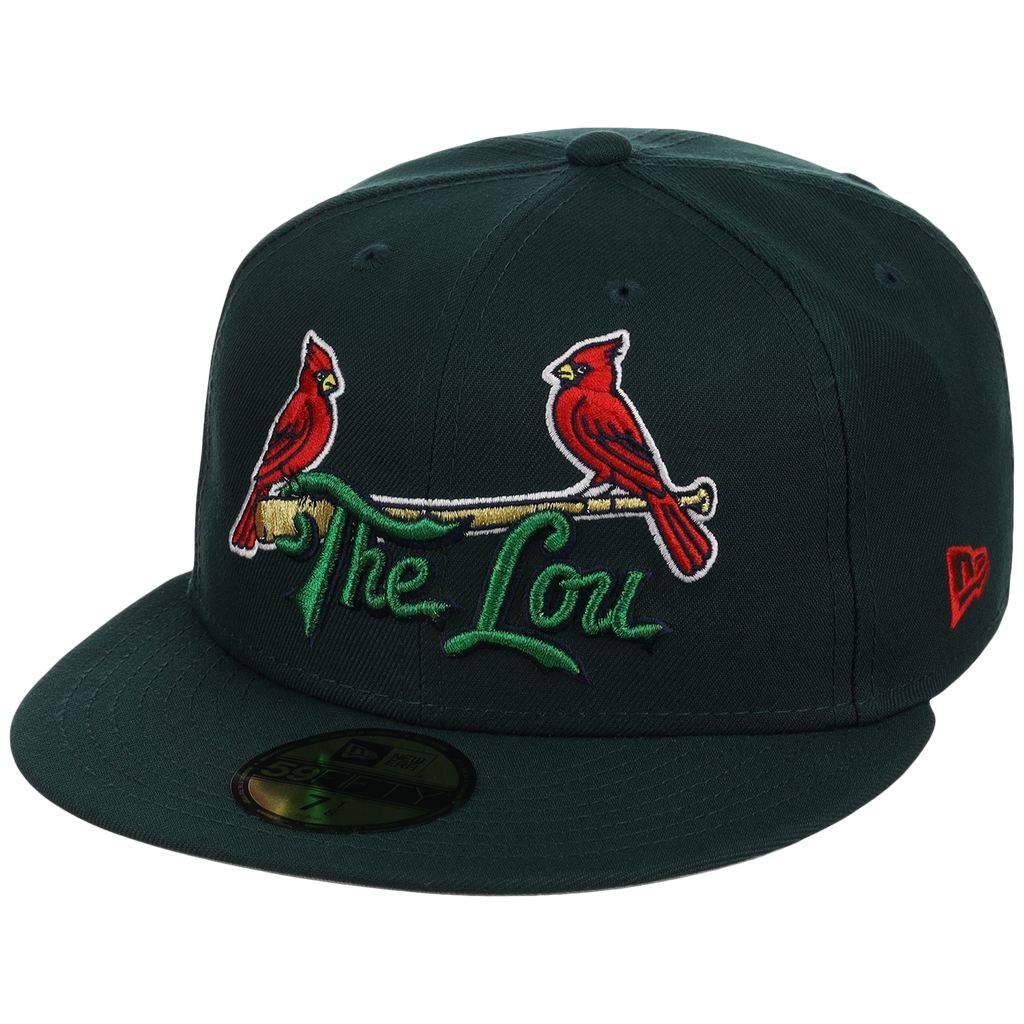 St. Louis Cardinals - St. Louis Crown the City 2.0 'The Lou' New Era 59FIFTY (Dark Green/Dark Green)