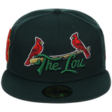 St. Louis Cardinals - St. Louis Crown the City 2.0 'The Lou' New Era 59FIFTY (Dark Green/Dark Green)