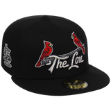 St. Louis Cardinals - St. Louis Crown the City 2.0 'The Lou' New Era 59FIFTY (Black/Black)