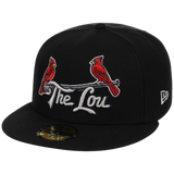 St. Louis Cardinals - St. Louis Crown the City 2.0 'The Lou' New Era 59FIFTY (Black/Black)
