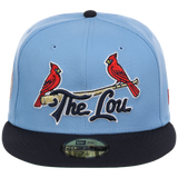 St. Louis Cardinals - St. Louis Crown the City 2.0 'The Lou' New Era 59FIFTY (Sky/Navy)