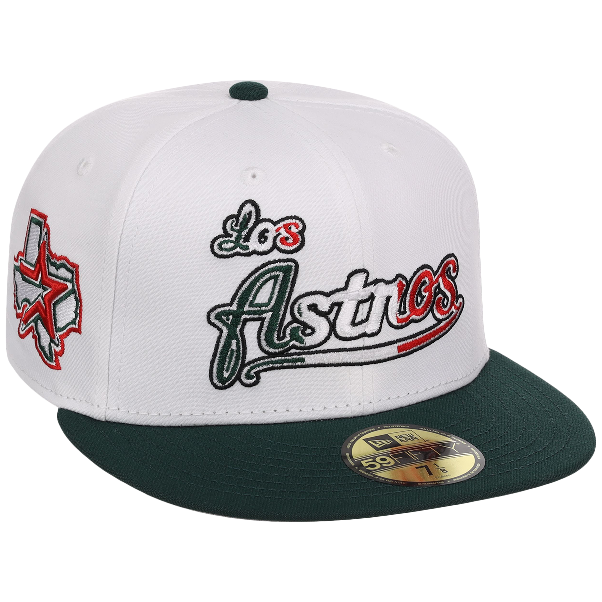 Houston Astros Houston Crown the City 'Los Astros' New Era 59FIFTY (White/Dark Green)