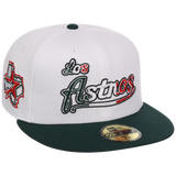 Houston Astros Houston Crown the City 'Los Astros' New Era 59FIFTY (White/Dark Green)
