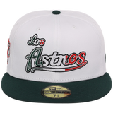 Houston Astros Houston Crown the City 'Los Astros' New Era 59FIFTY (White/Dark Green)