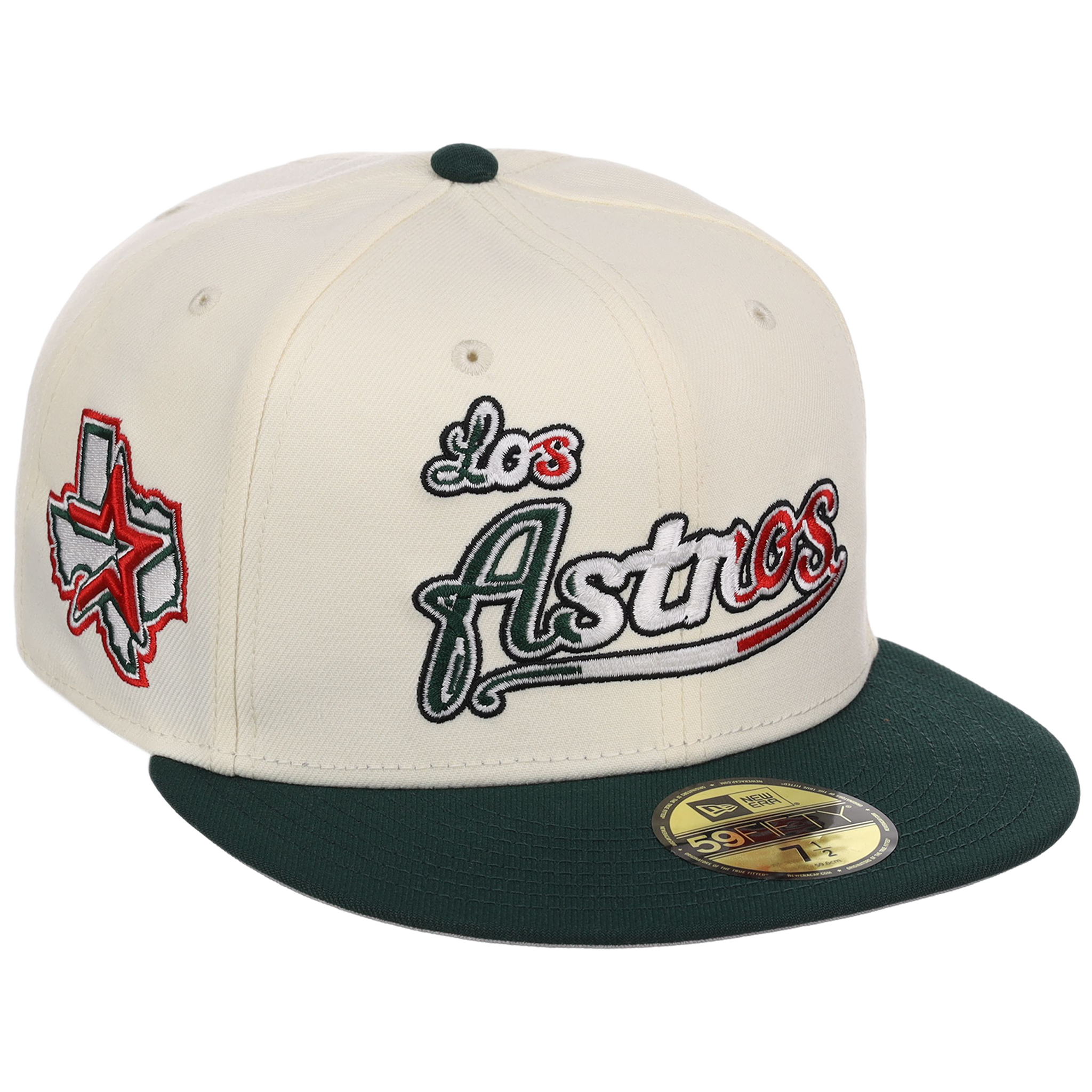 Houston Astros Houston Crown the City 'Los Astros' New Era 59FIFTY (Chrome/Dark Green)