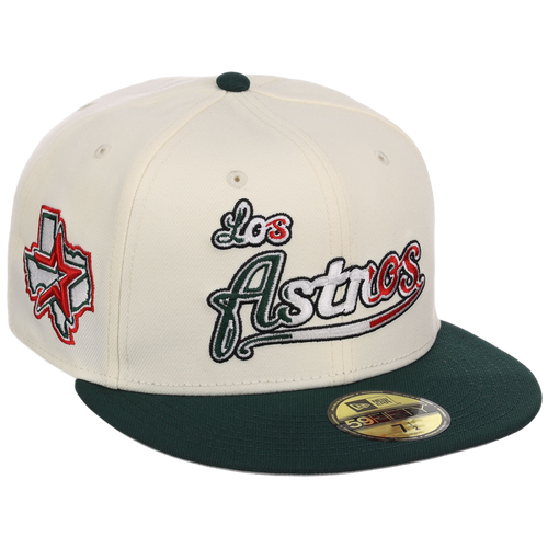 Houston Astros Houston Crown the City 'Los Astros' New Era 59FIFTY (Chrome/Dark Green)