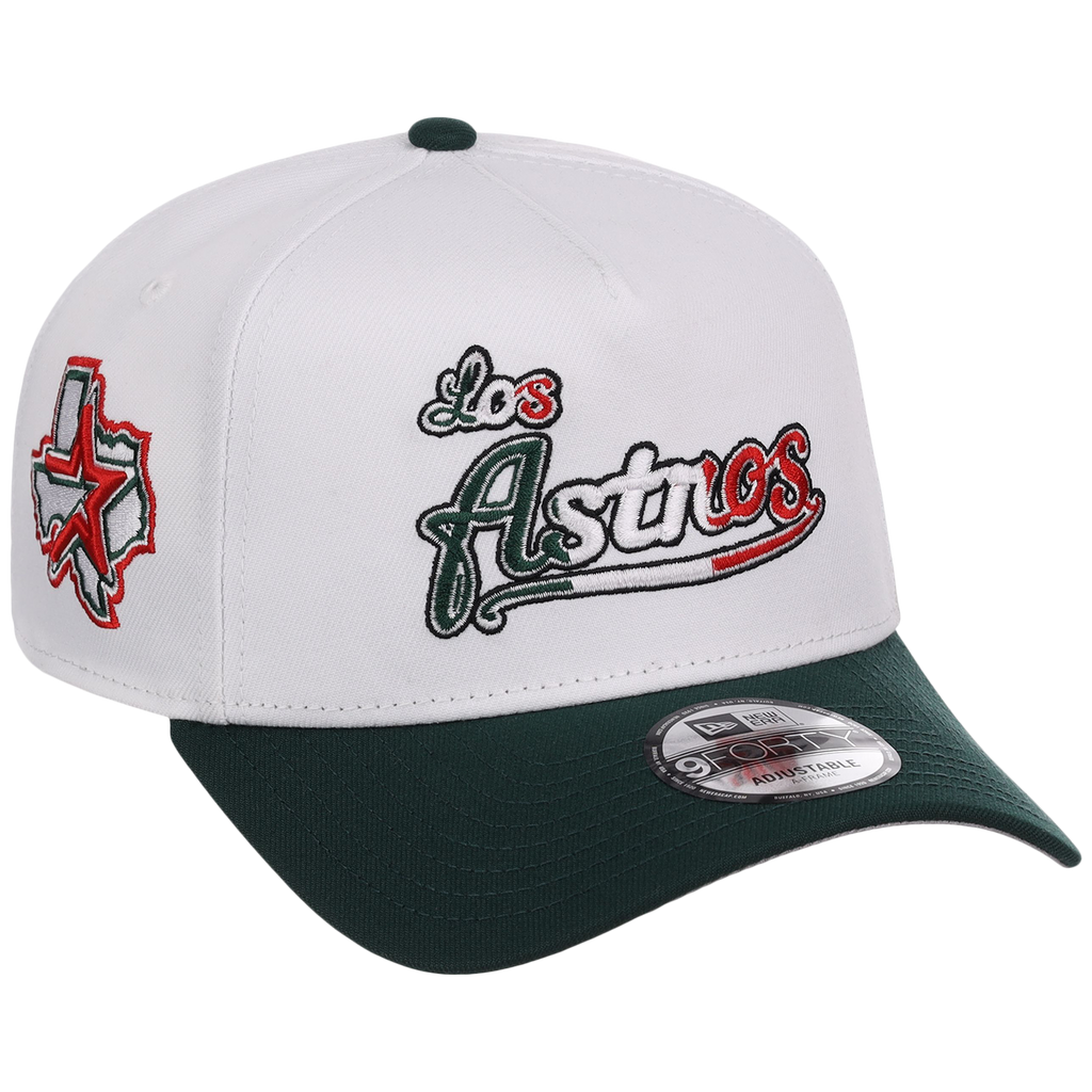 Houston Astros Houston Crown the City 'Los Astros' New Era 9FORTY (White/Dark Green)