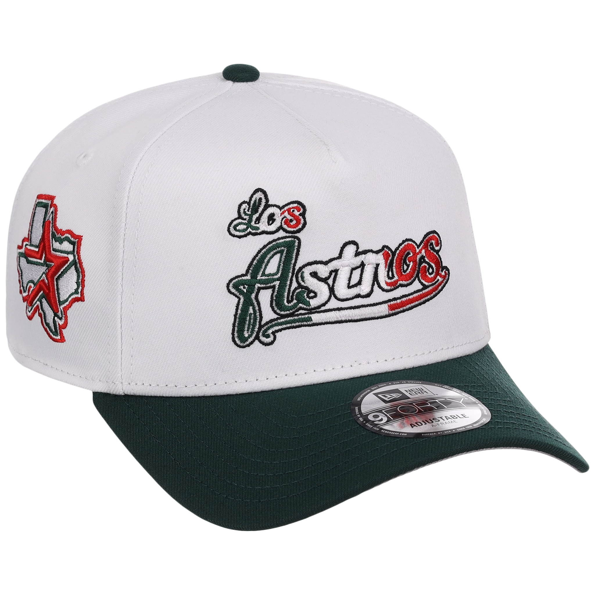 Houston Astros Houston Crown the City 'Los Astros' New Era 9FORTY (White/Dark Green)