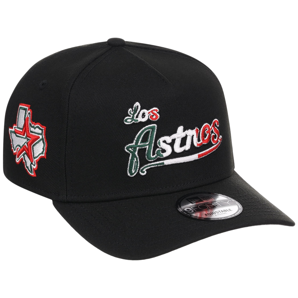 Houston Astros Houston Crown the City 'Los Astros' New Era 9FORTY (Black/Black)