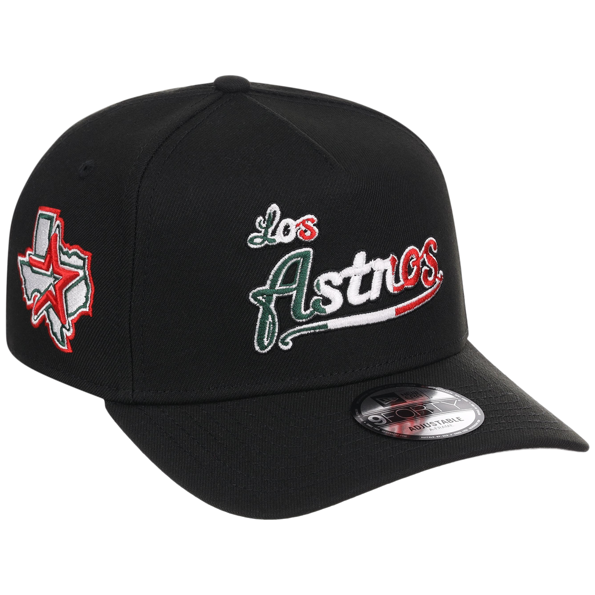 Houston Astros Houston Crown the City 'Los Astros' New Era 9FORTY (Black/Black)