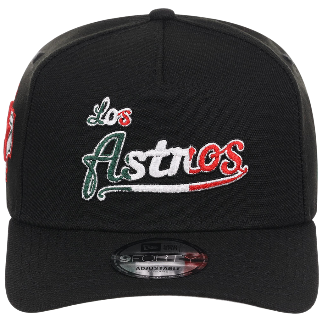 Houston Astros Houston Crown the City 'Los Astros' New Era 9FORTY (Black/Black)