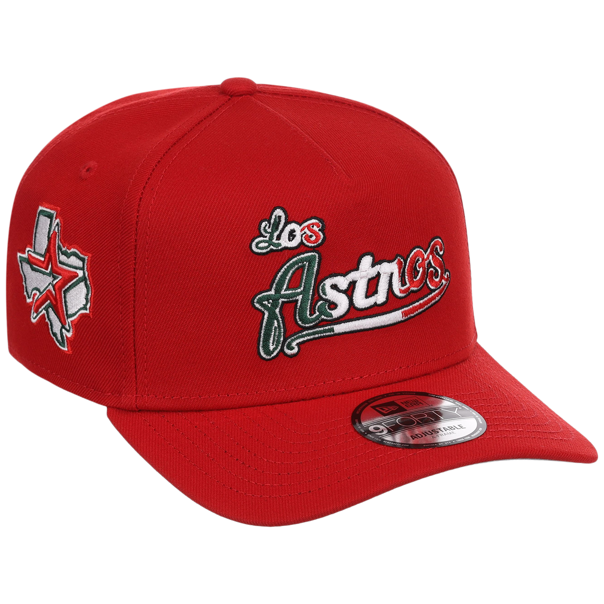 Houston Astros Houston Crown the City 'Los Astros' New Era 9FORTY (Red/Red)