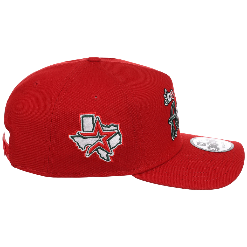 Houston Astros Houston Crown the City 'Los Astros' New Era 9FORTY (Red/Red)