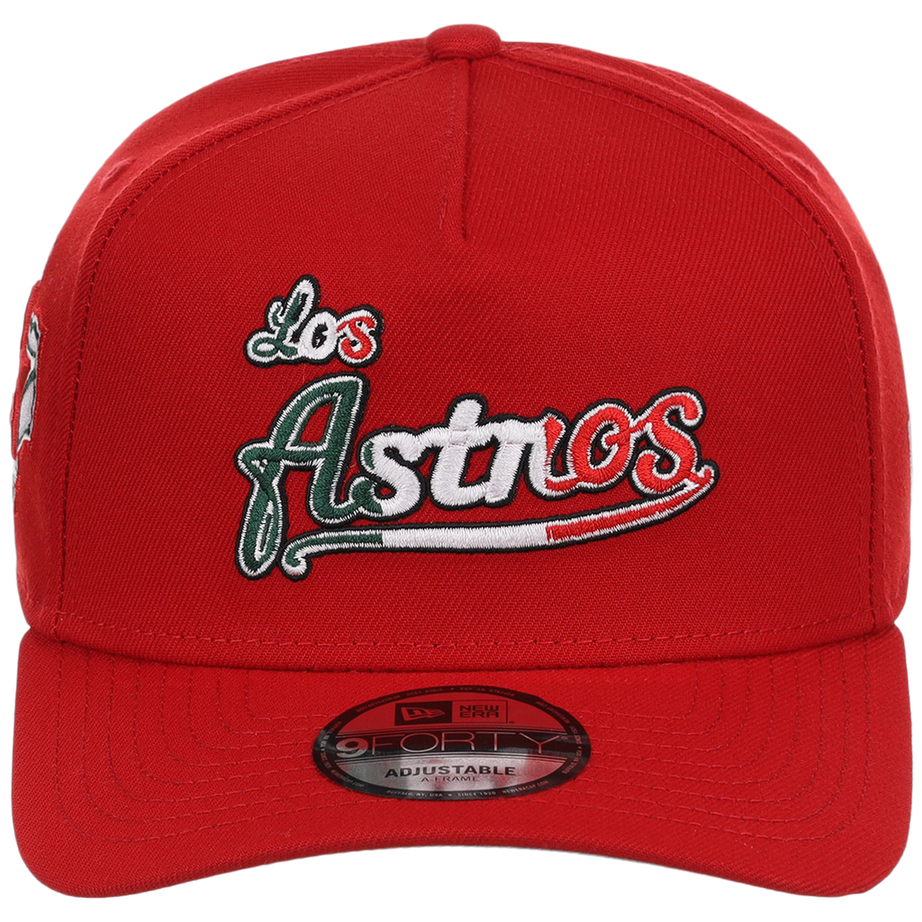 Houston Astros Houston Crown the City 'Los Astros' New Era 9FORTY (Red/Red)