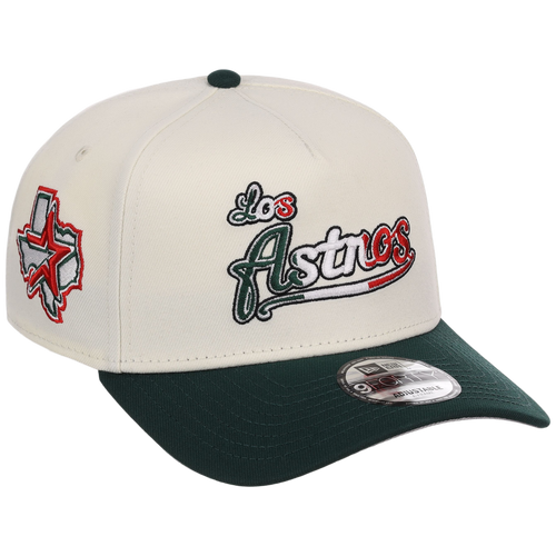 Houston Astros Houston Crown the City 'Los Astros' New Era 9FORTY (Chrome/Dark Green)