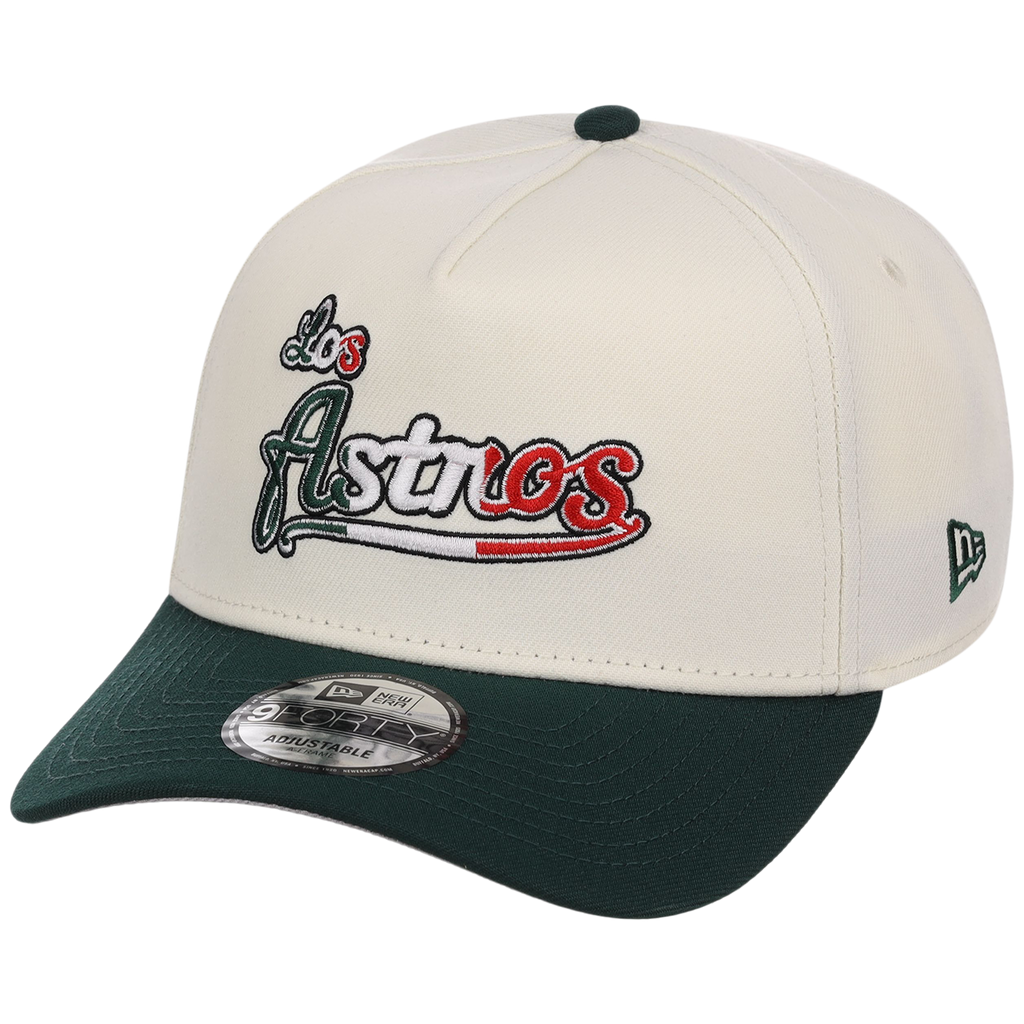 Houston Astros Houston Crown the City 'Los Astros' New Era 9FORTY (Chrome/Dark Green)