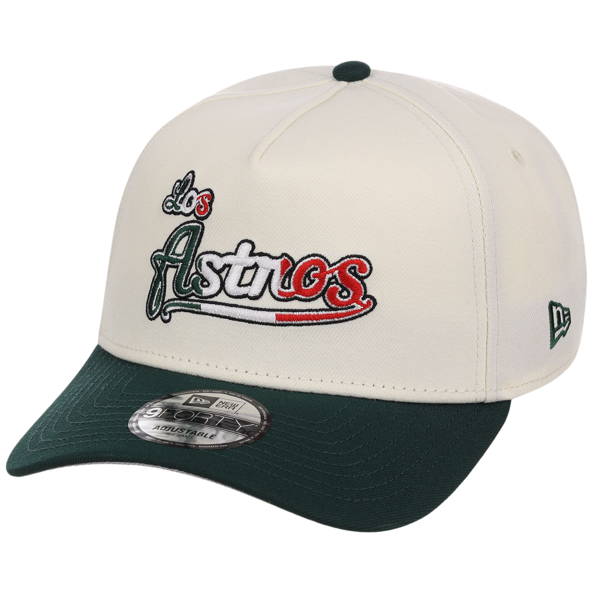 Houston Astros Houston Crown the City 'Los Astros' New Era 9FORTY (Chrome/Dark Green)
