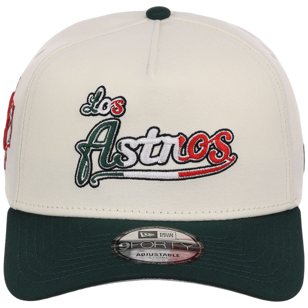 Houston Astros Houston Crown the City 'Los Astros' New Era 9FORTY (Chrome/Dark Green)
