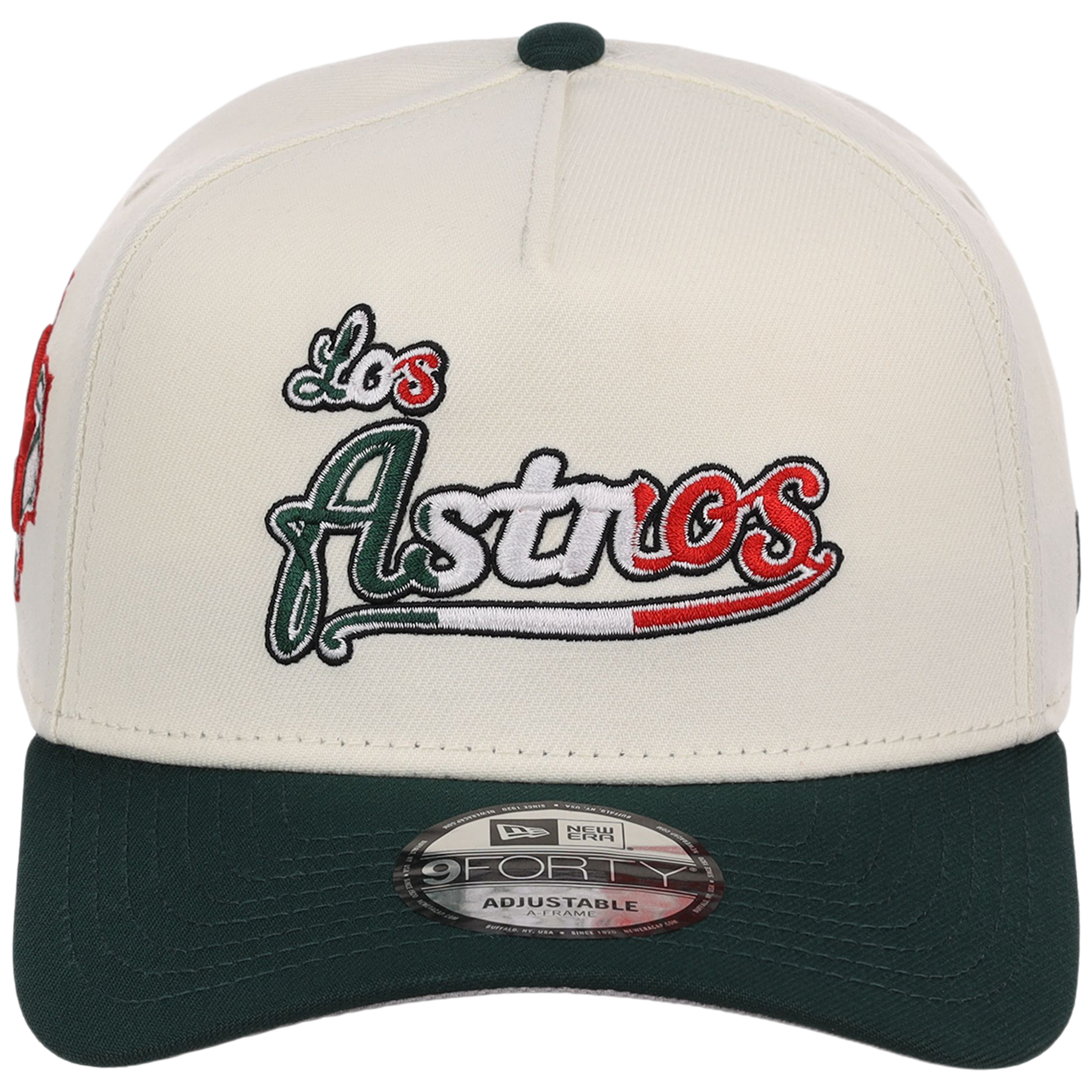Houston Astros Houston Crown the City 'Los Astros' New Era 9FORTY (Chrome/Dark Green)