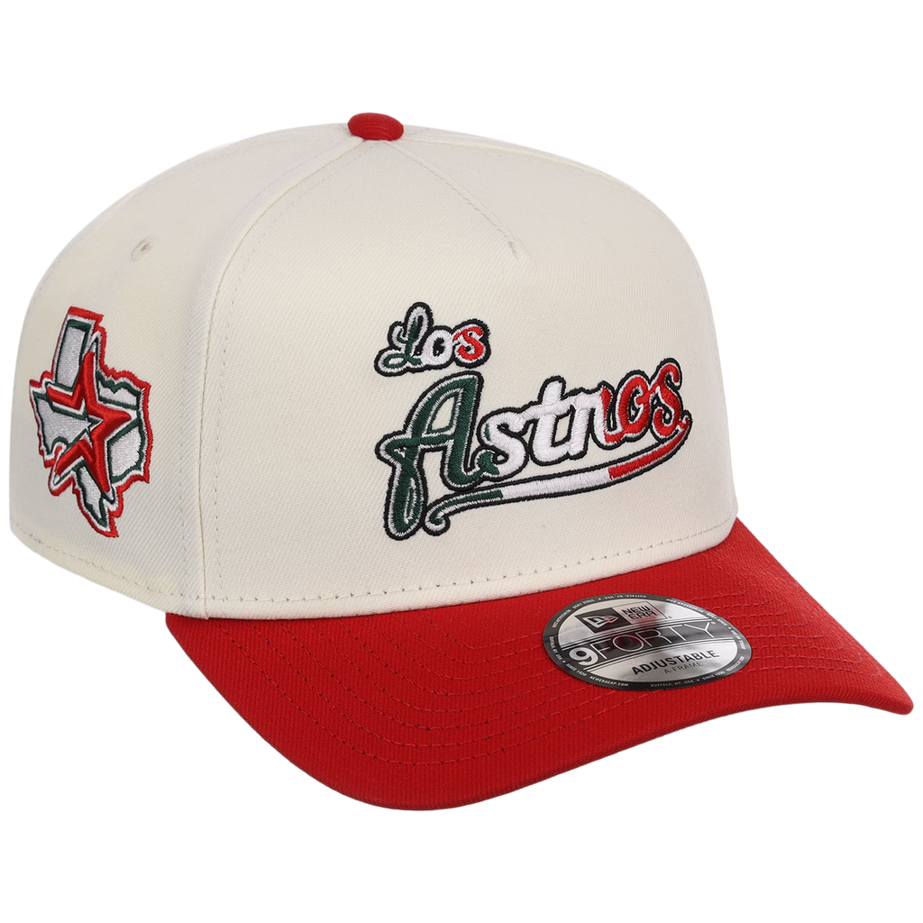 Houston Astros Houston Crown the City 'Los Astros' New Era 9FORTY (Chrome/Red)