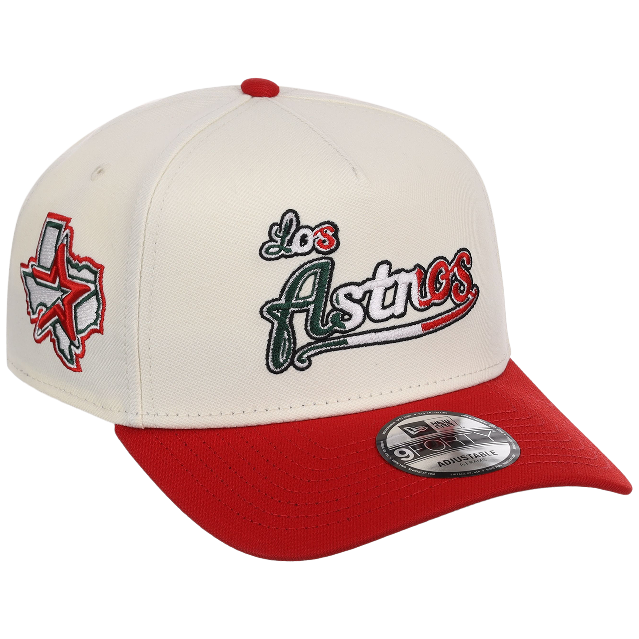 Houston Astros Houston Crown the City 'Los Astros' New Era 9FORTY (Chrome/Red)