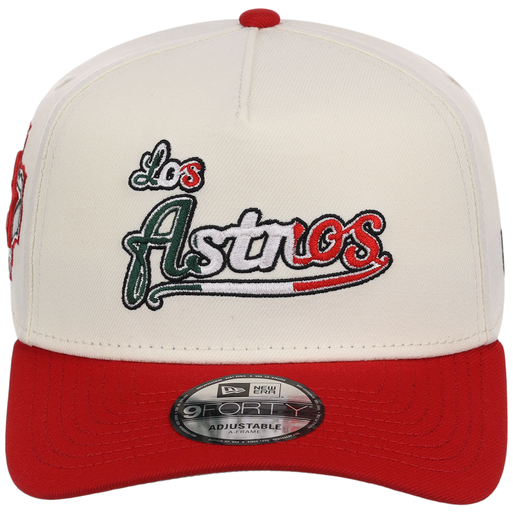 Houston Astros Houston Crown the City 'Los Astros' New Era 9FORTY (Chrome/Red)